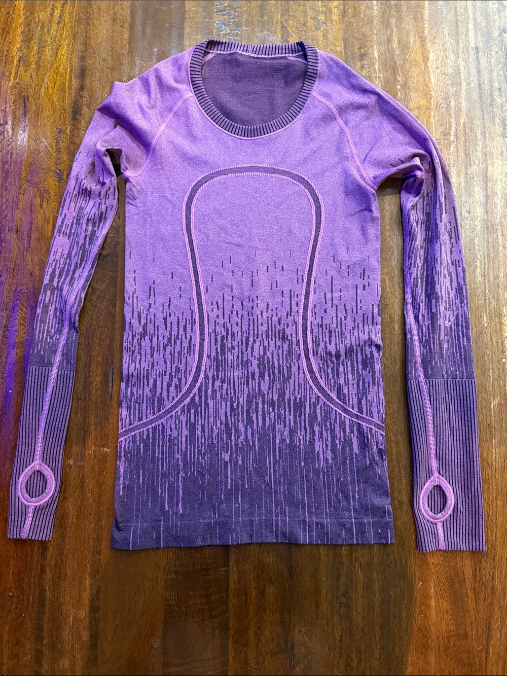 lululemon athletica Purple Gradient Seamless Long-Sleeve Top NEW WITHOUT TAGS